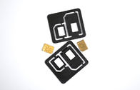 Пластмасса 2 в переходниках 1 Nano двойных карточки SIM, пластичном ABS 3,9 x 3.4cm