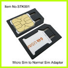 Изготовленный на заказ пластичный черный Micro к нормальному переходнике SIM на IPhone 4