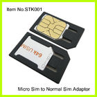 Изготовленный на заказ пластичный черный Micro к нормальному переходнике SIM на IPhone 4