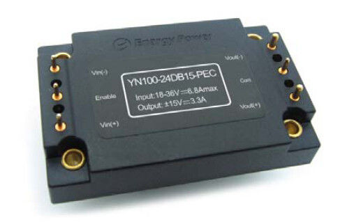 18 - 36V input выход 15V YN100-24DB15-PEC конвертеров 100W ряда DC-DC