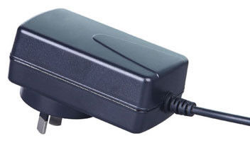 Черный переходника 12V 2A силы маршрутизатора Маунта Австралии 24W стены, над предохранением от напряжения тока