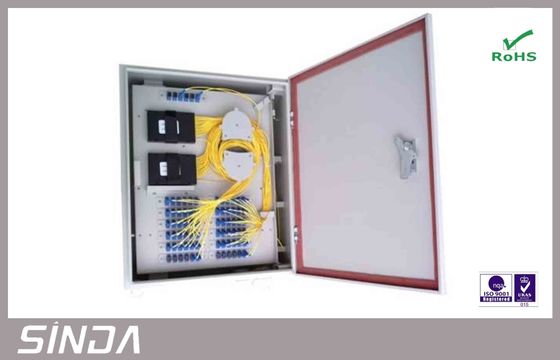 Splitter PLC оптического волокна с коробкой Маунта стены, коробкой держателя стены стекловолокна