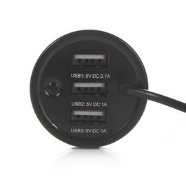 заряжатель автомобиля порта USB 4.2A 21W 3 с встроенный переходникой силы кабеля USB Micro