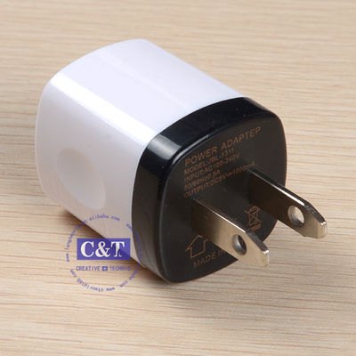Дом перемещения USB штепсельная вилка заряжателя стены переходники силы 1,0 Amp на Iphone 6/6 добавочных 5s Samsung