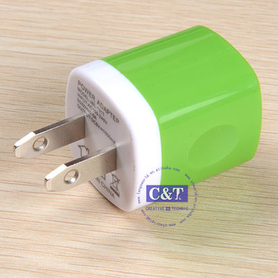 Дом перемещения USB штепсельная вилка заряжателя стены переходники силы 1,0 Amp на Iphone 6/6 добавочных 5s Samsung