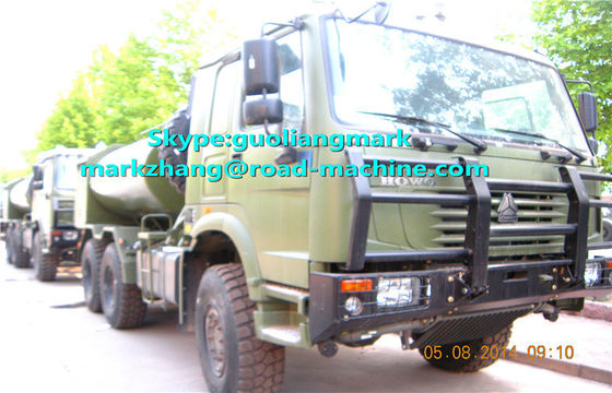 Тележка топливозаправщика 25000L воды воиск 6*4 SINOTRUK HOWO зеленая с ЕВРО стандартными LHD ИЛИ RHD