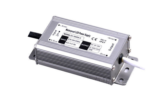 Водитель 30W СИД течения IP67 900mA одновыходовой постоянн, водитель СИД DC 20V водоустойчивый