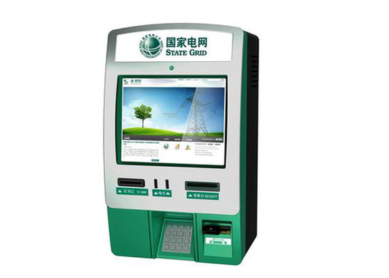 Электричество, вода, газ Билл оплата настенные Kiosk / киоски для монета Хоппер