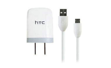Конвертер переходники заряжателя перемещения USB OEM 5V 2A для сотового телефона HTC, черного цвета