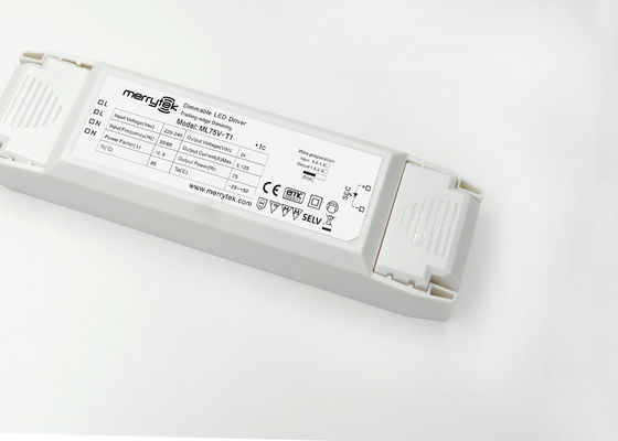 Водителя СИД Dimmable напряжения тока Traic 75 ватт край IP20 постоянн отставая